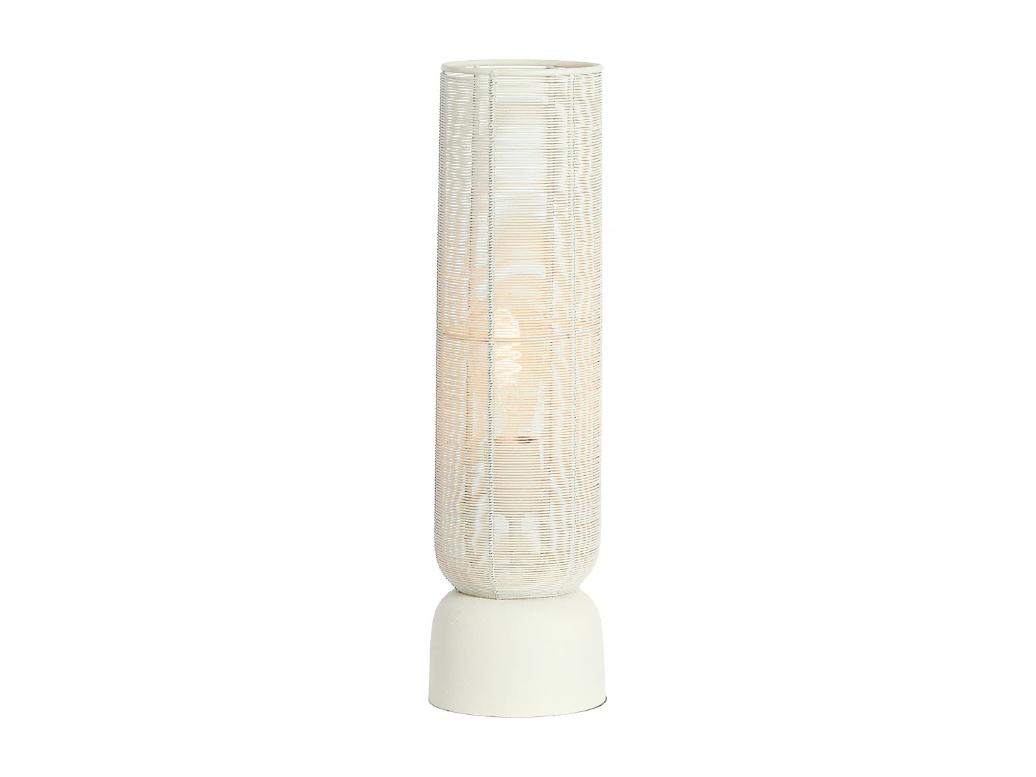 Lampe de table LEZUZA - Ø13,5x49,5cm - Blanc