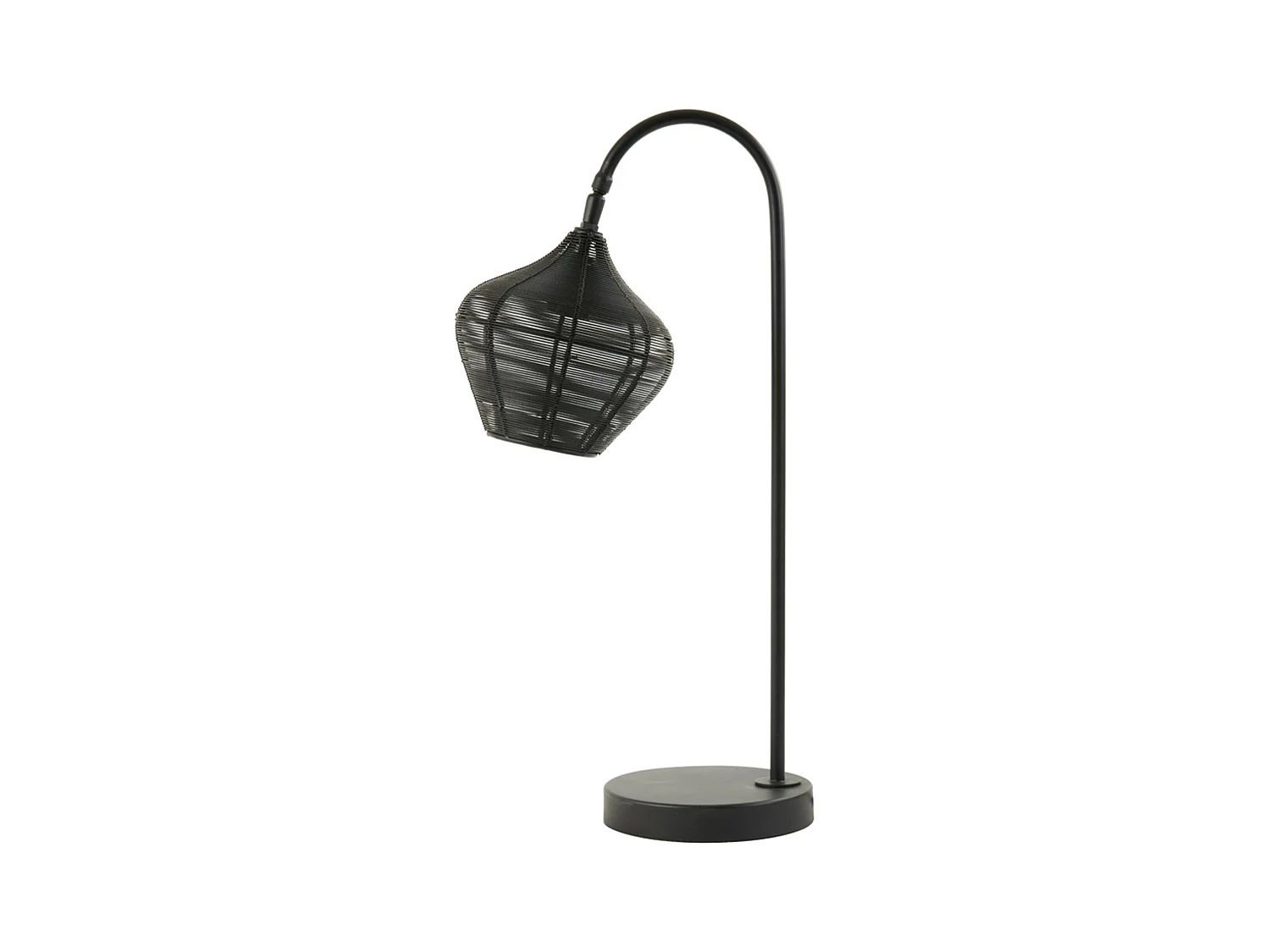 Tischlampe ALVARO - 27x20x61cm - Schwarz