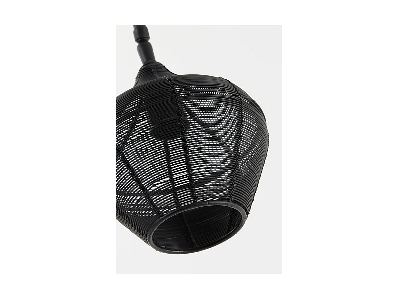 Lampe de table ALVARO - 27x20x61cm - Noir