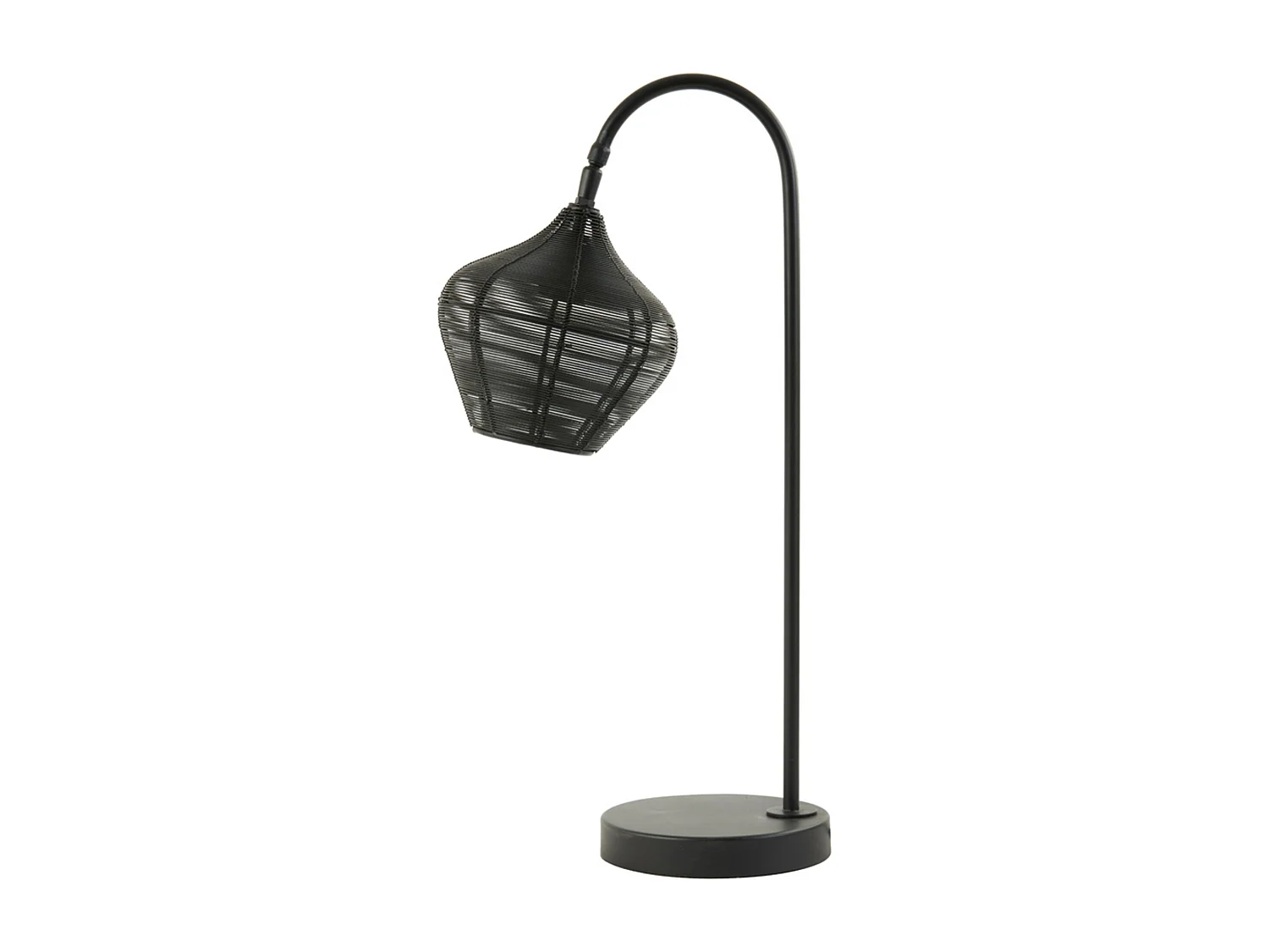 Lampe de table ALVARO - 27x20x61cm - Noir