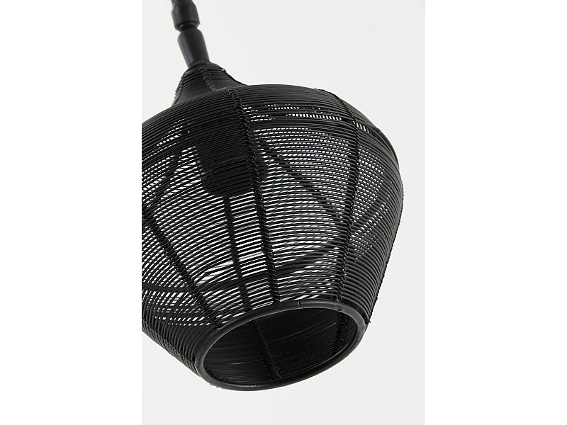 Lampe de table ALVARO - 27x20x61cm - Noir