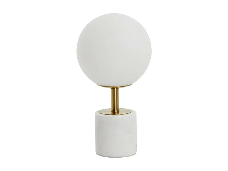 Tischlampe MEDINA - Ø20x35cm - Weiß