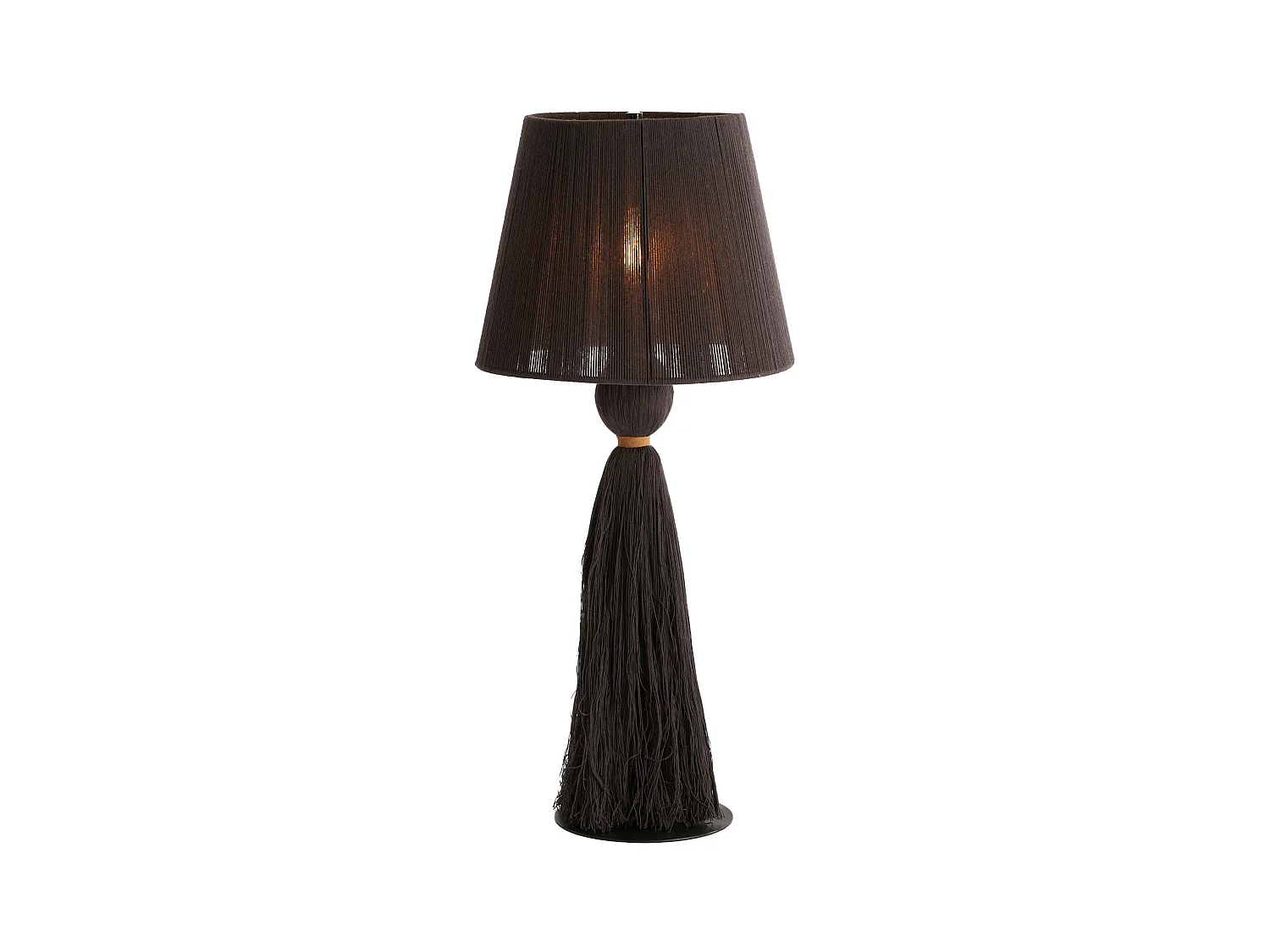 Lampe de table ESPINO - Ø31x58cm - Marron