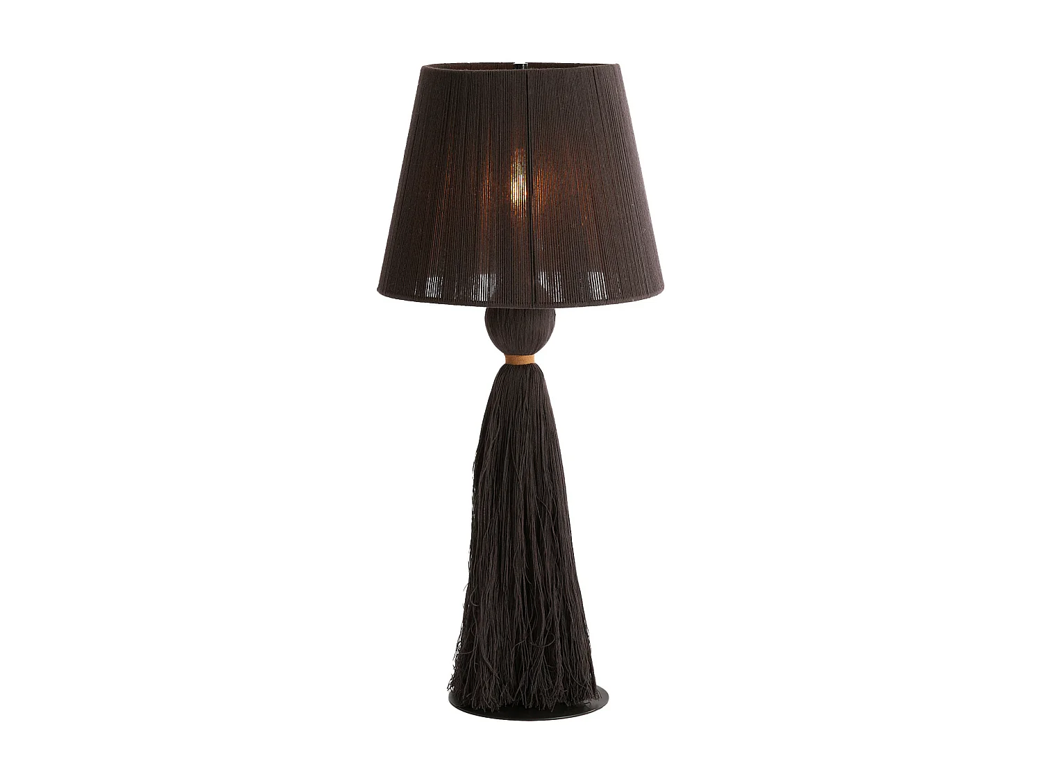 Lampe de table ESPINO - Ø31x58cm - Marron