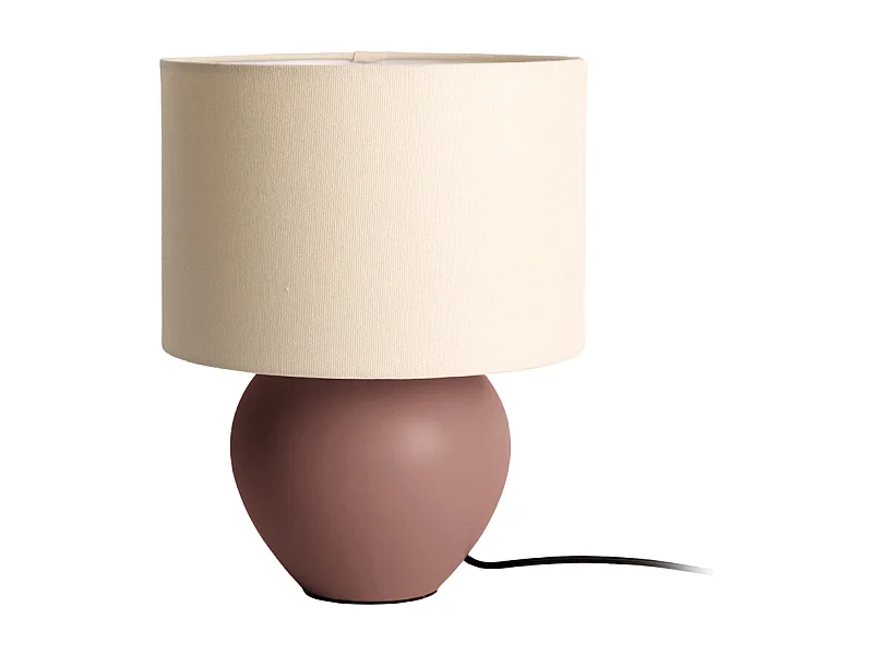 Lampada da tavolo Alma Cone - Marrone cioccolato