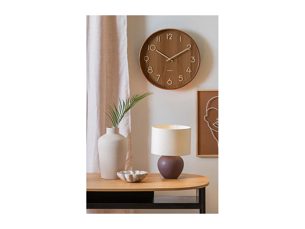 Tafellamp Alma Cone - Chocoladebruin