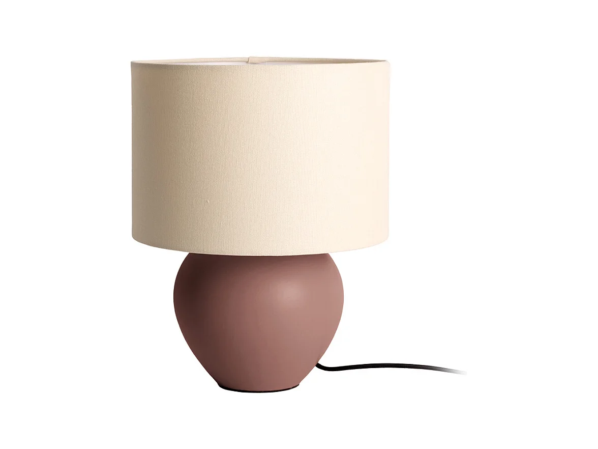 Lampe de table Alma Cone - Marron chocolat