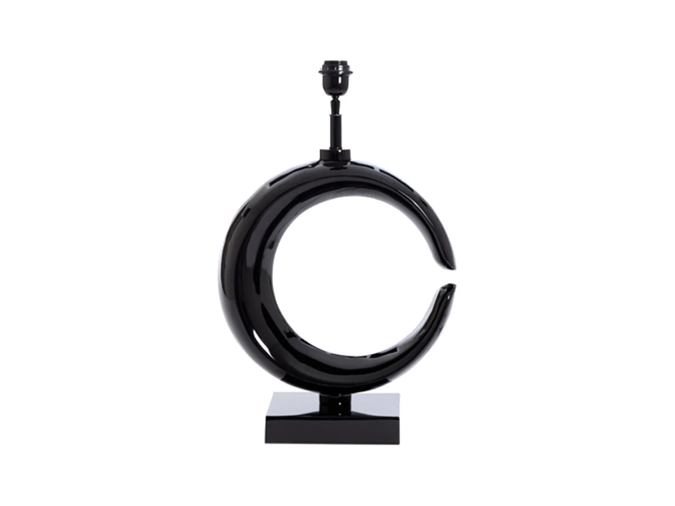 Pied de lampe MOON - 37x20x60cm - Noir