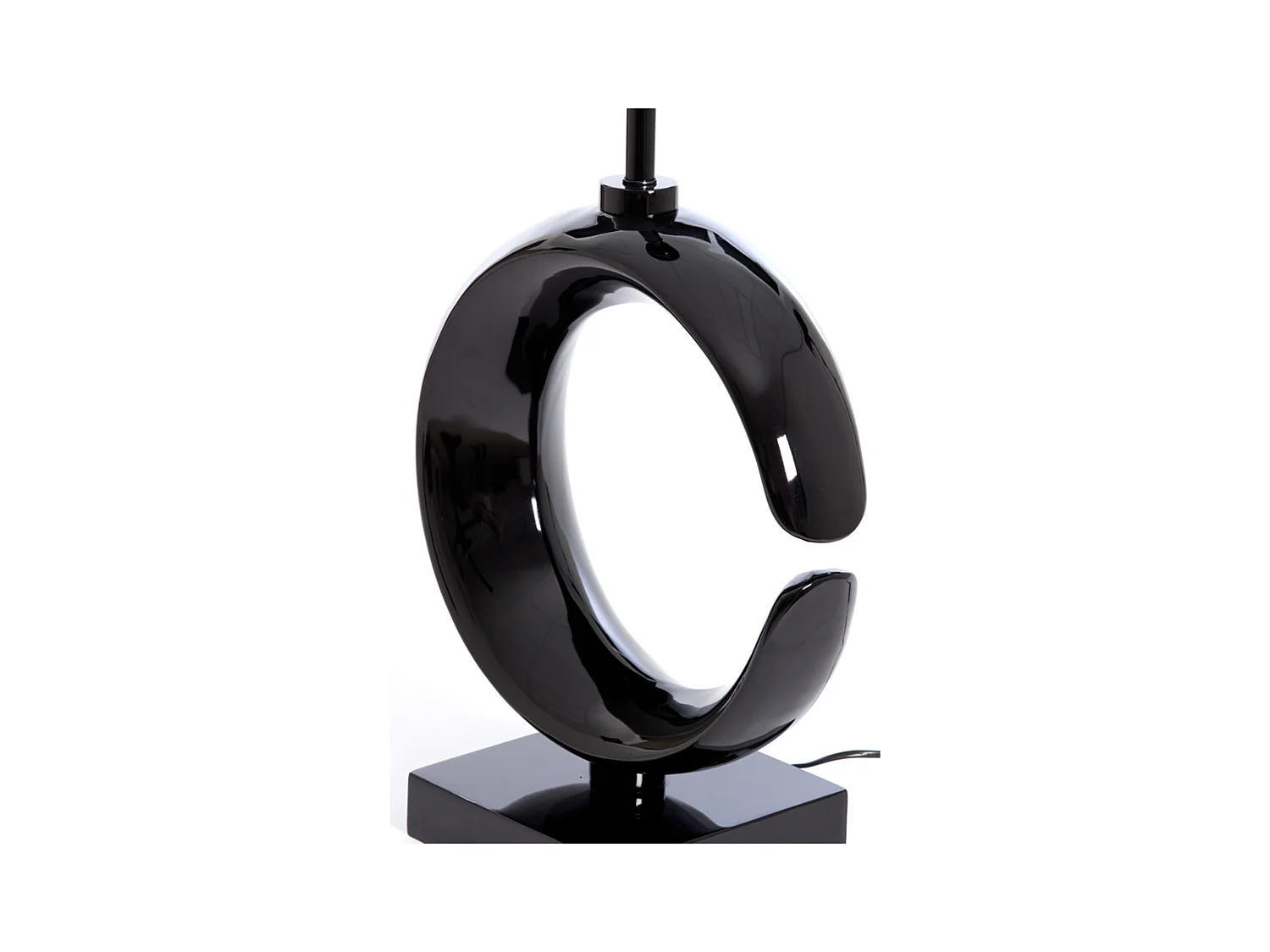 Pied de lampe MOON - 37x20x60cm - Noir