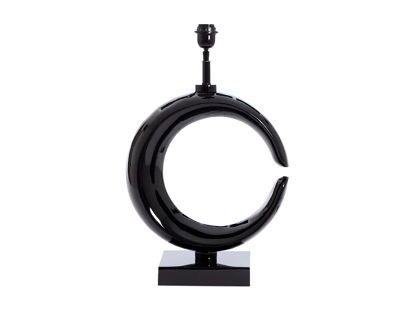 Pied de lampe MOON - 37x20x60cm - Noir