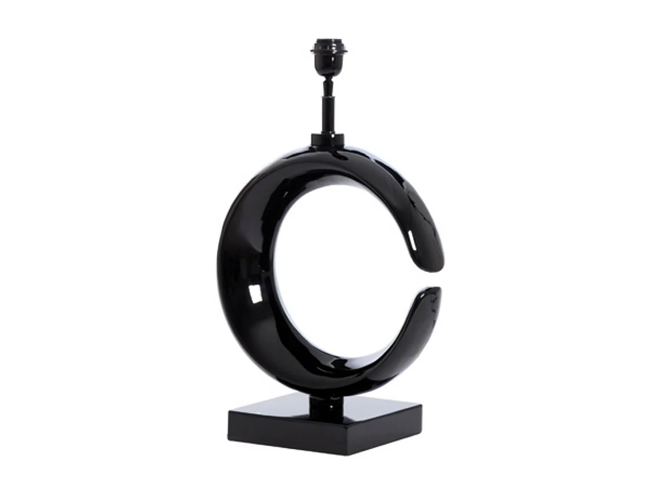 Pied de lampe MOON - 37x20x60cm - Noir