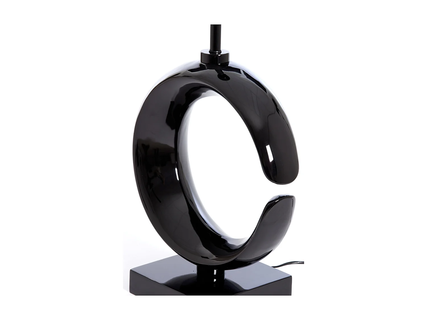 Pied de lampe MOON - 37x20x60cm - Noir