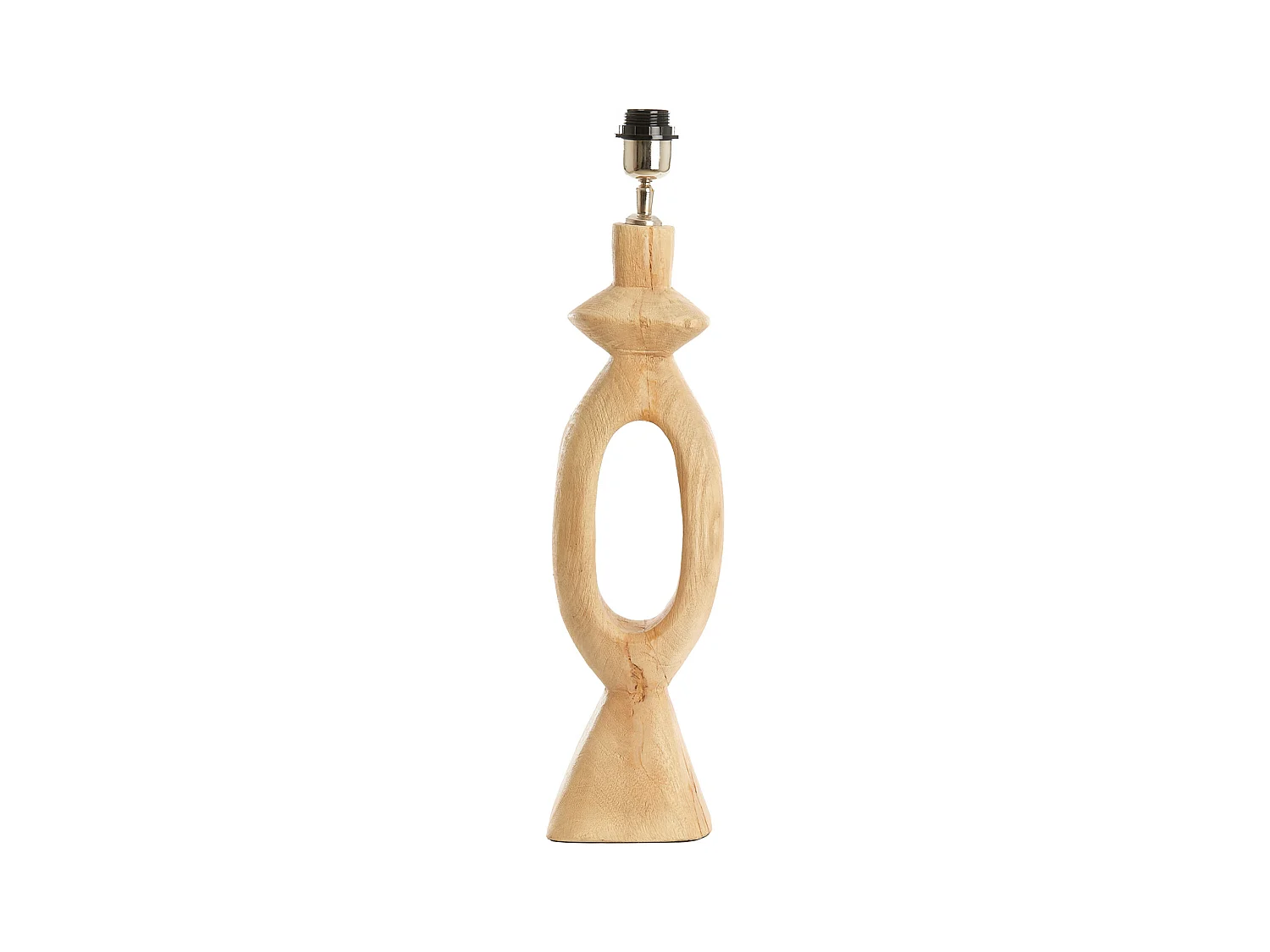 Pied de lampe DJANGO - 14x12x58cm - Marron
