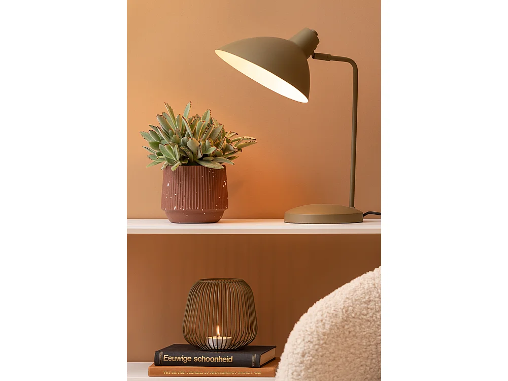 Lampa stołowa Casque - zieleń mchu