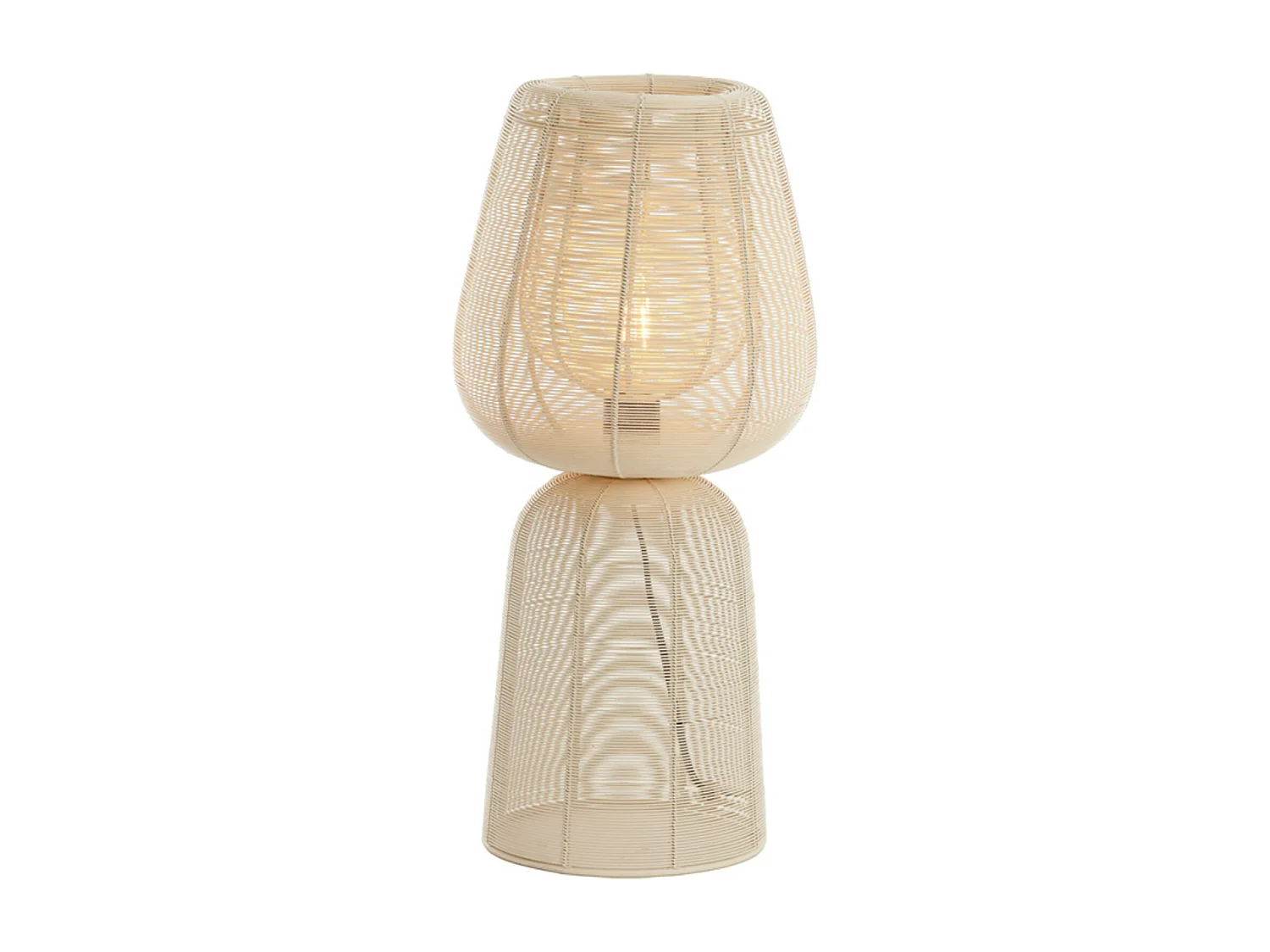 Lampe de table ABOSO - Ø24x54cm - Blanc