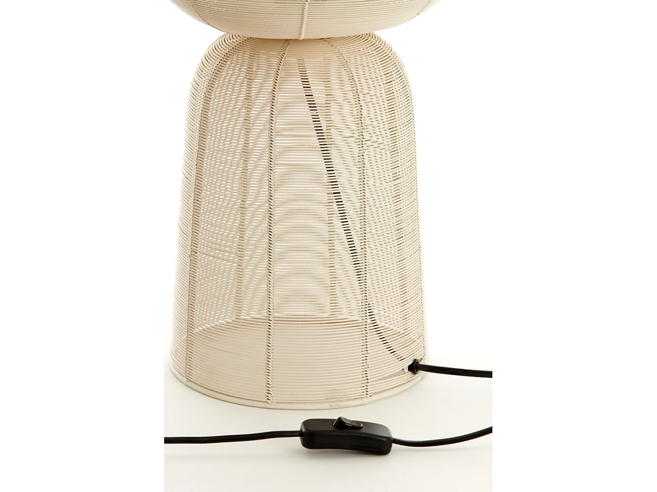 Lampe de table ABOSO - Ø24x54cm - Blanc