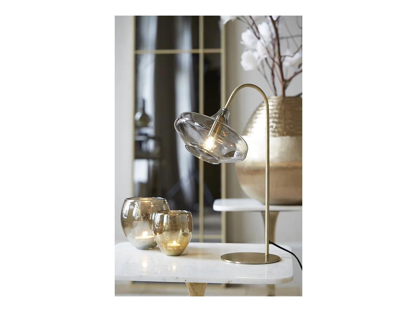 Tischlampe SOLNA - 31x22x50cm - Bronze