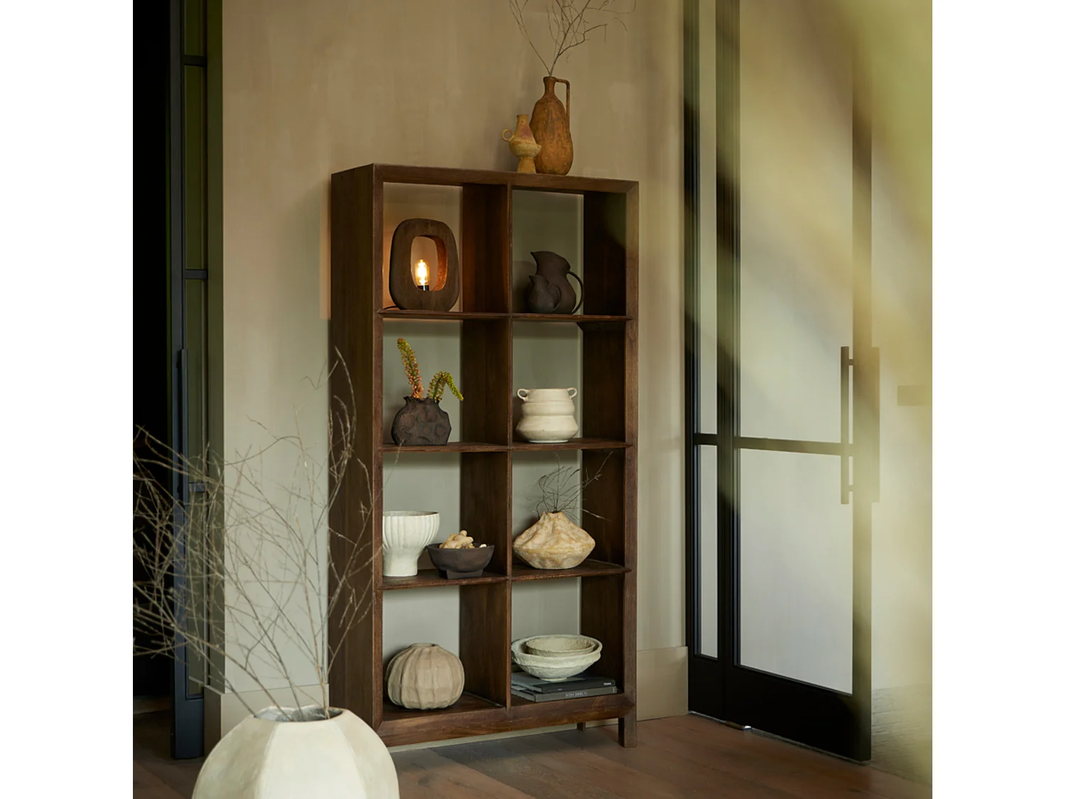 Lampe de table KELAFO - 24x8x30cm - Marron