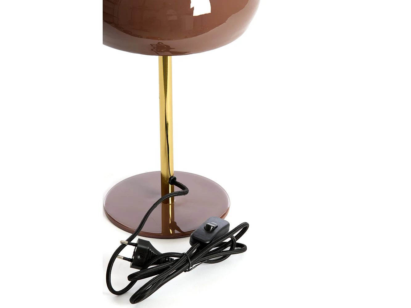 Lampe de table SURIN - Ø22x34cm - Marron