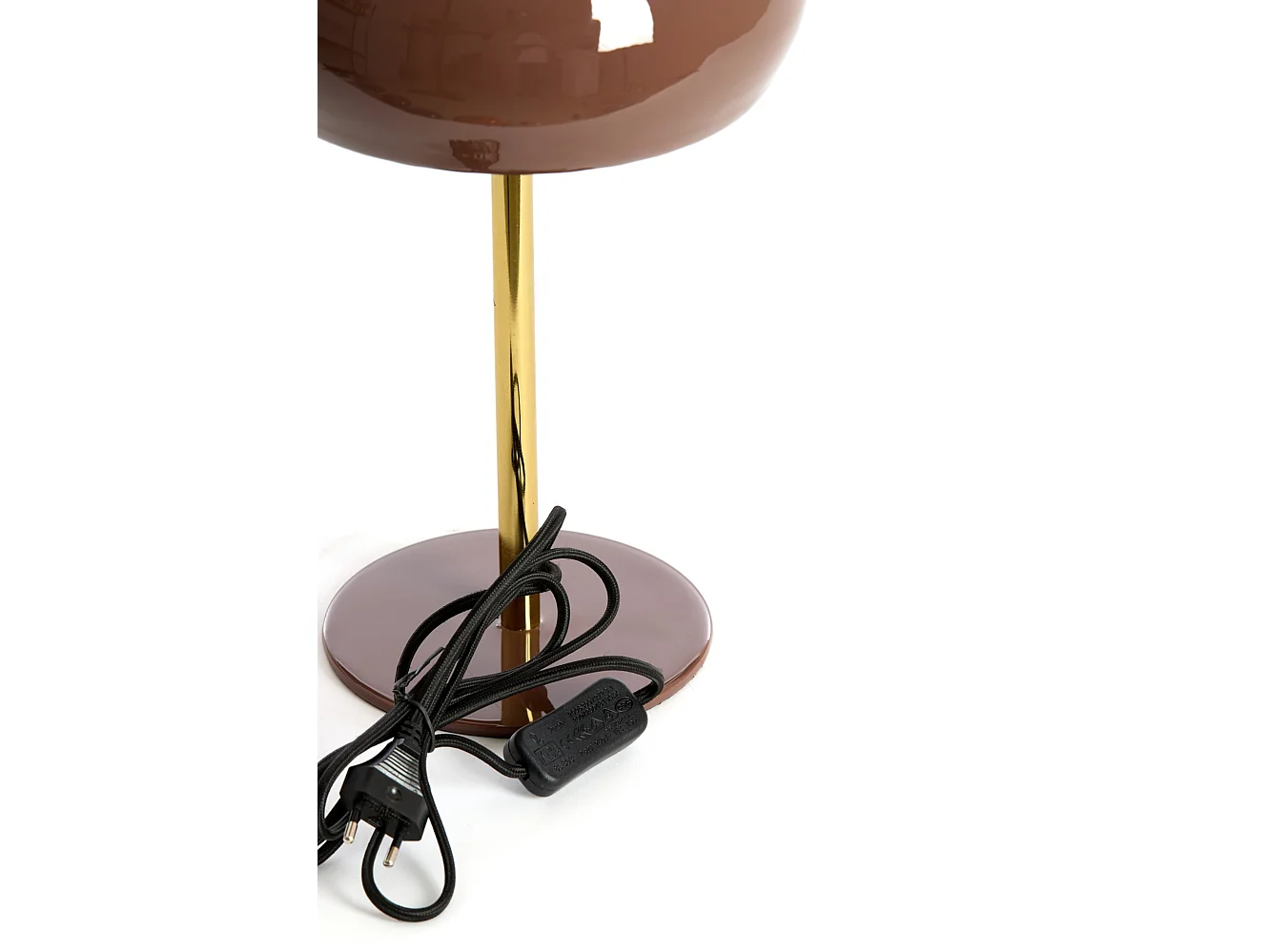 Lampe de table SURIN - Ø22x34cm - Marron