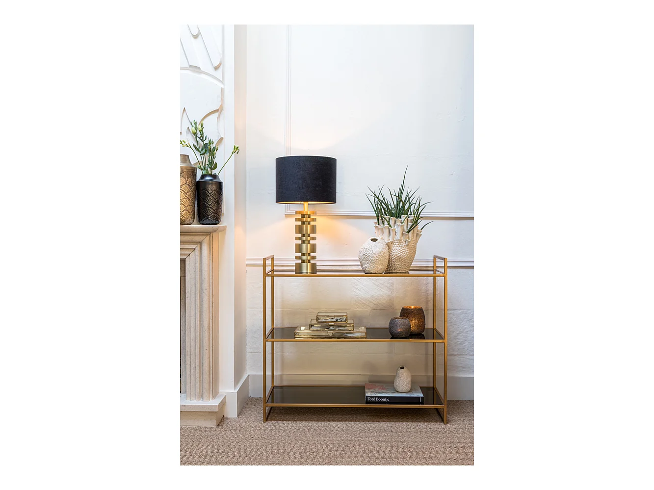 Base de lámpara DESLEY - Ø12,5x40cm - Oro