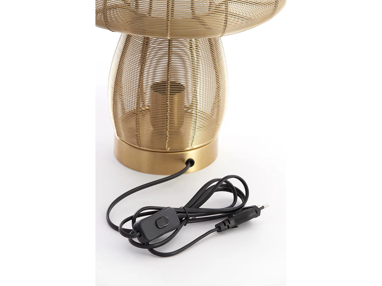 Lampe de table MUSHROOM - Ø20x24cm - Doré