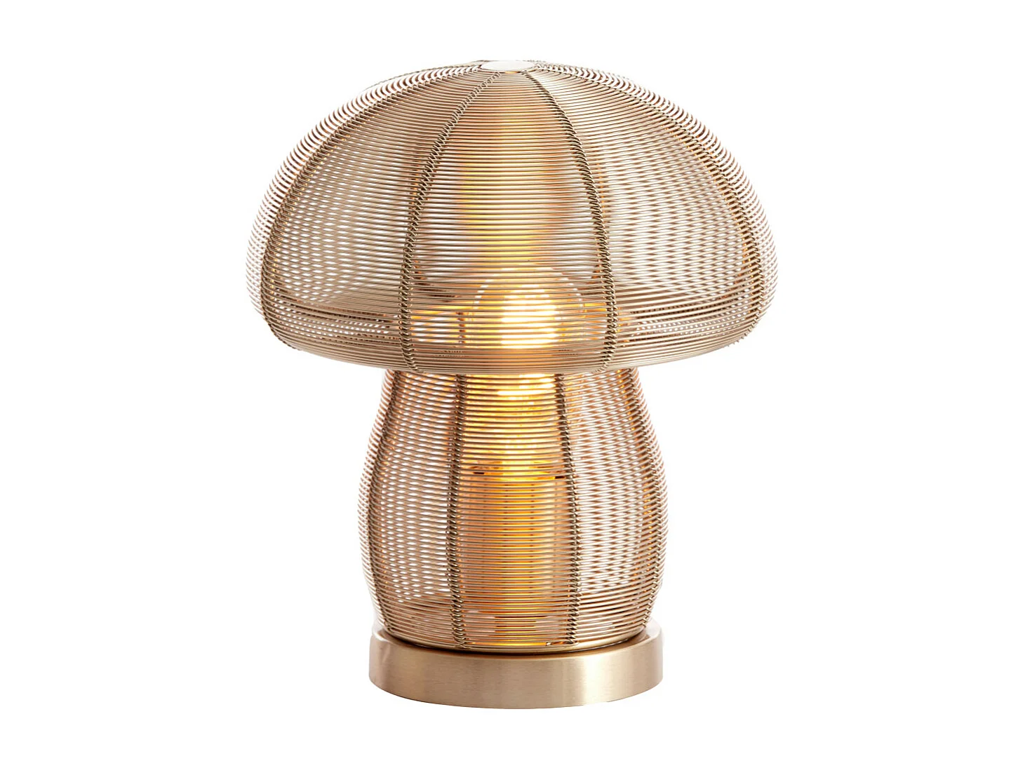 Lampe de table MUSHROOM - Ø20x24cm - Doré