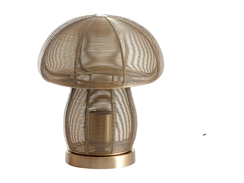 Lampe de table MUSHROOM - Ø20x24cm - Doré