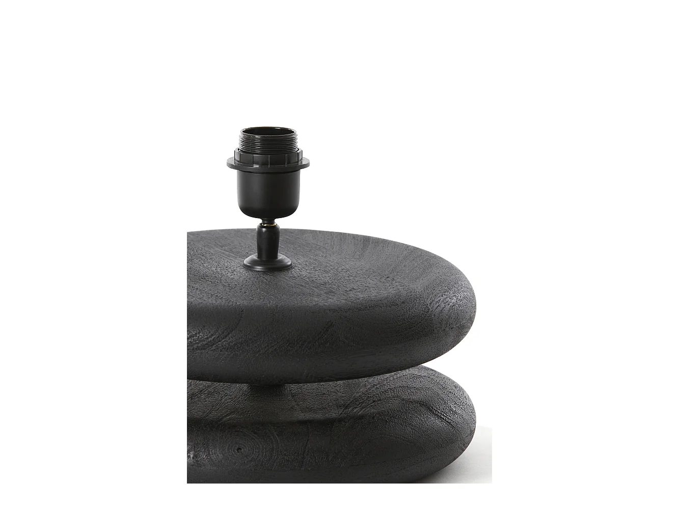 Pied de lampe EBOLI - Ø25x9cm - Noir