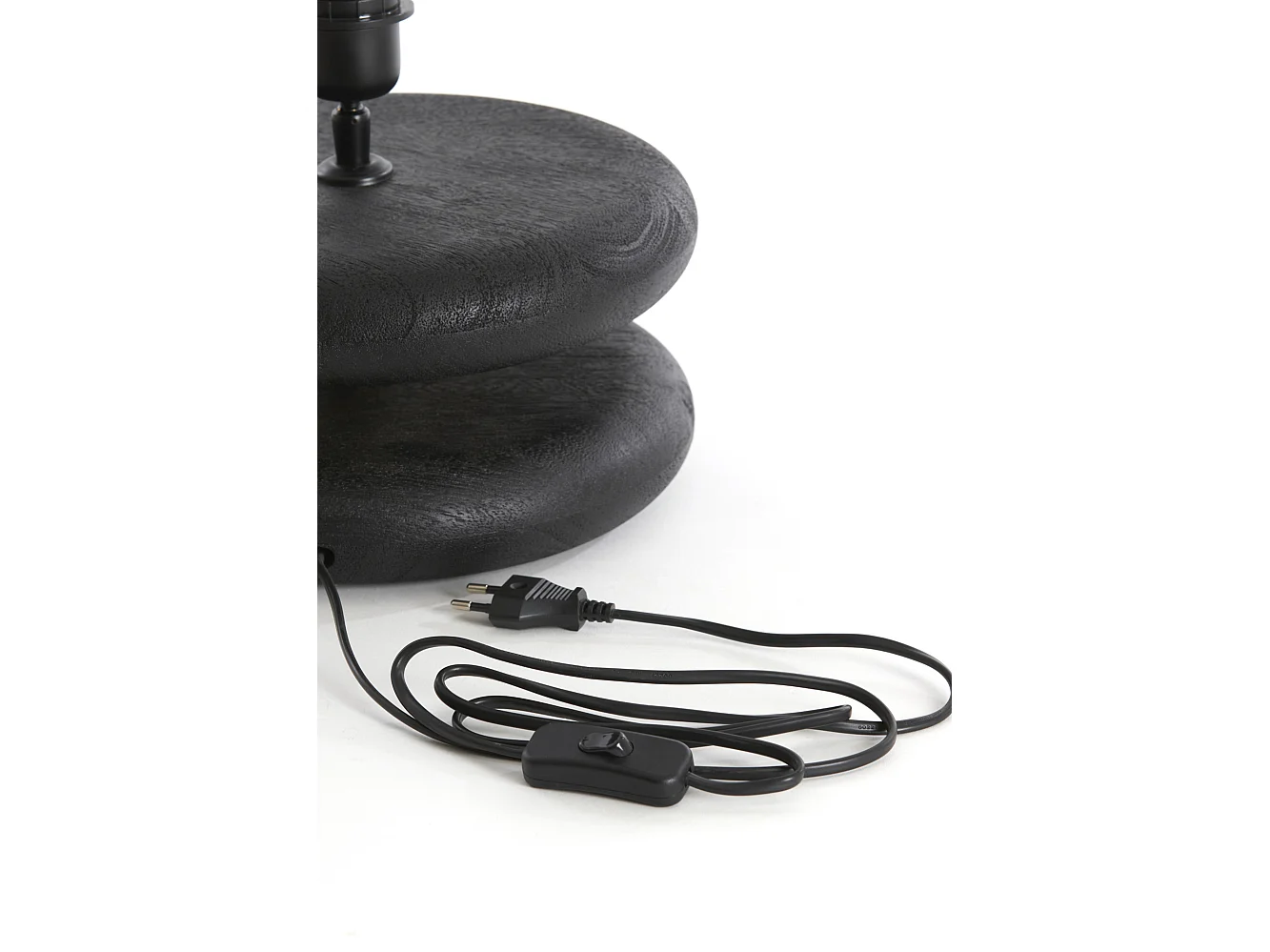 Pied de lampe EBOLI - Ø25x9cm - Noir