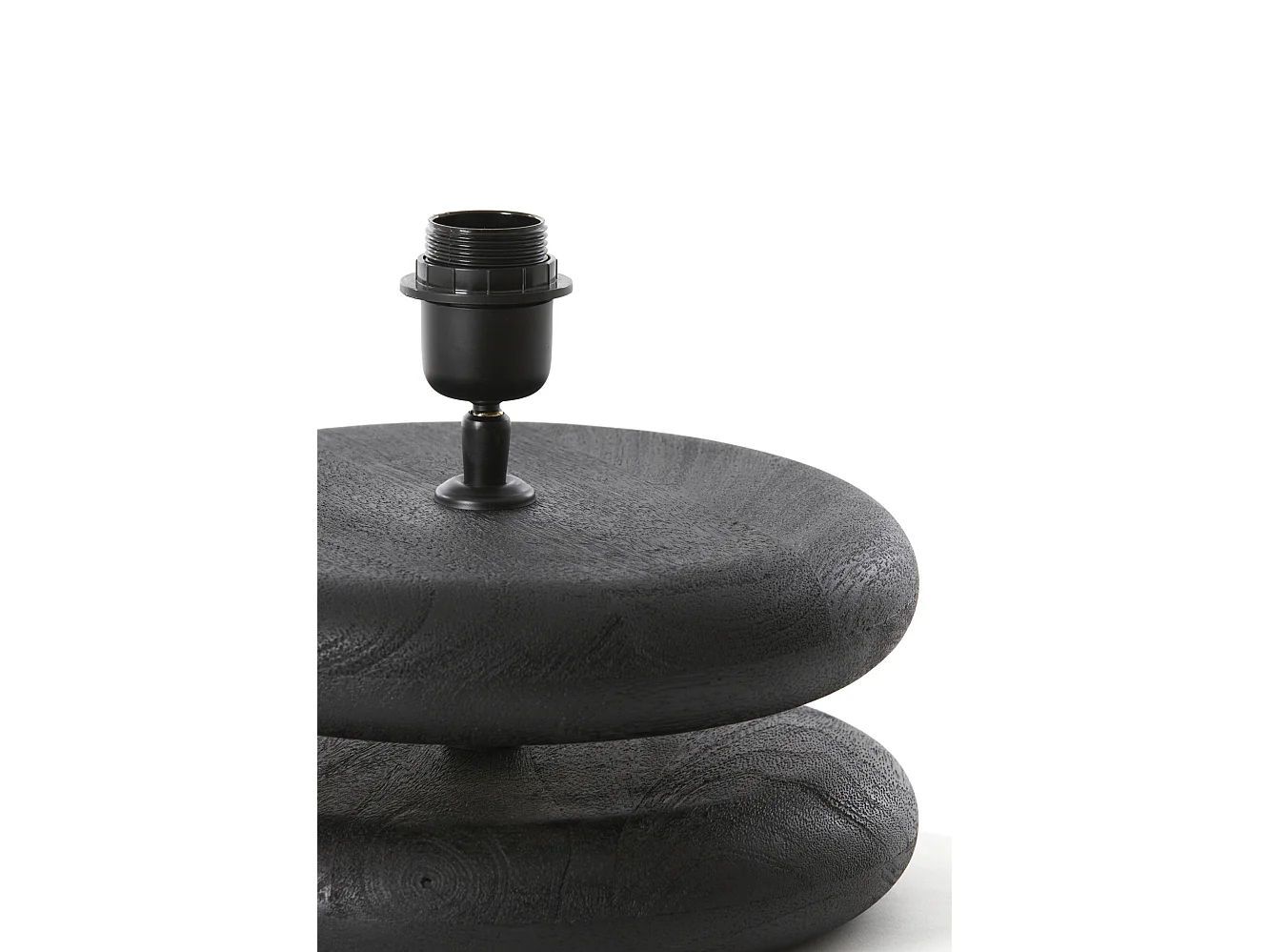 Lampvoet EBOLI - Ø25x9cm - Zwart