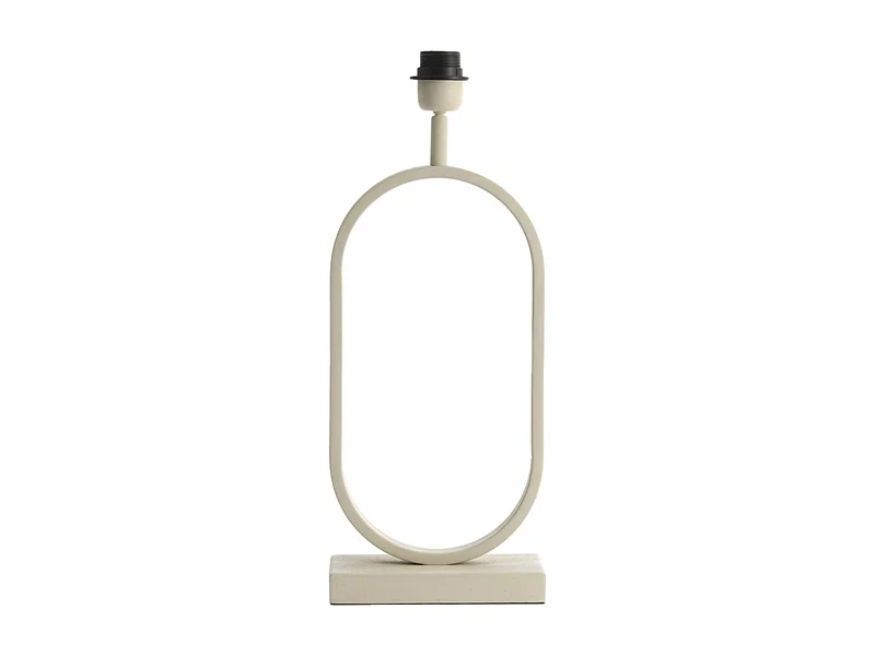 Pied de lampe JAMIRI - 20x10x45cm - Blanc