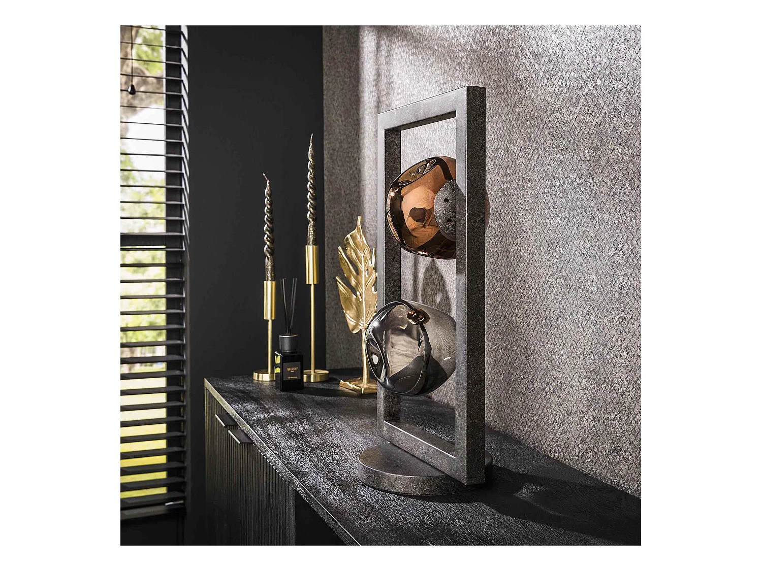 Lampe de table 2L Stellar - Noir Artic