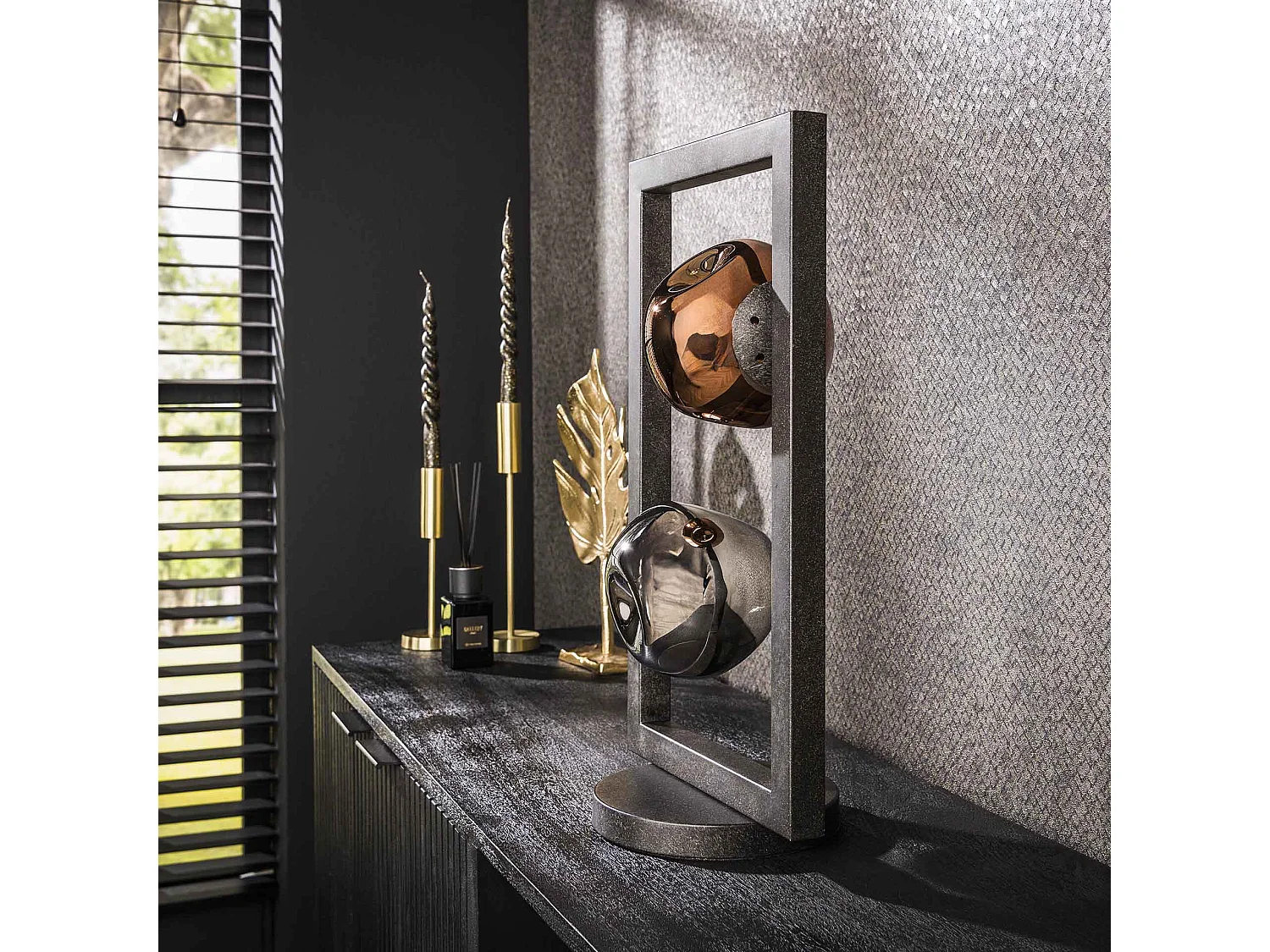 Lampe de table 2L Stellar - Noir Artic