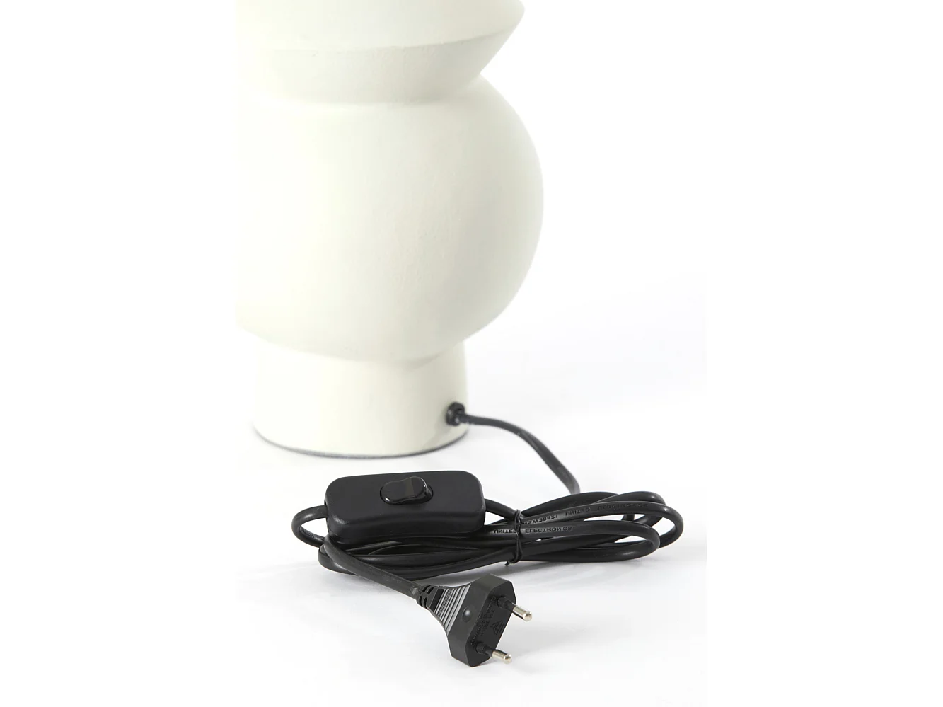 Pied de lampe ESINO - Ø15x38cm - Blanc