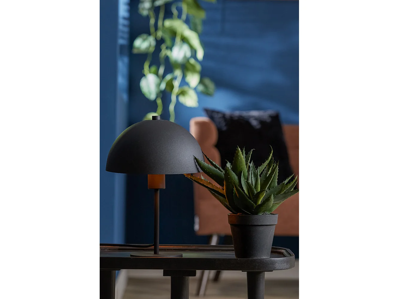 Lampe de table MEREL - 25x25x35cm - Noir