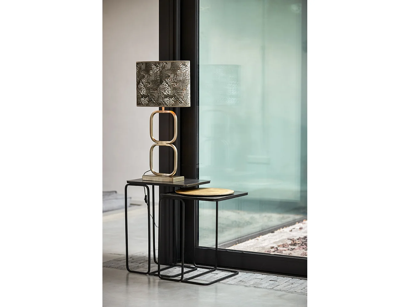 Pied de lampe LUTIKA - 23x11,5x46cm - Doré