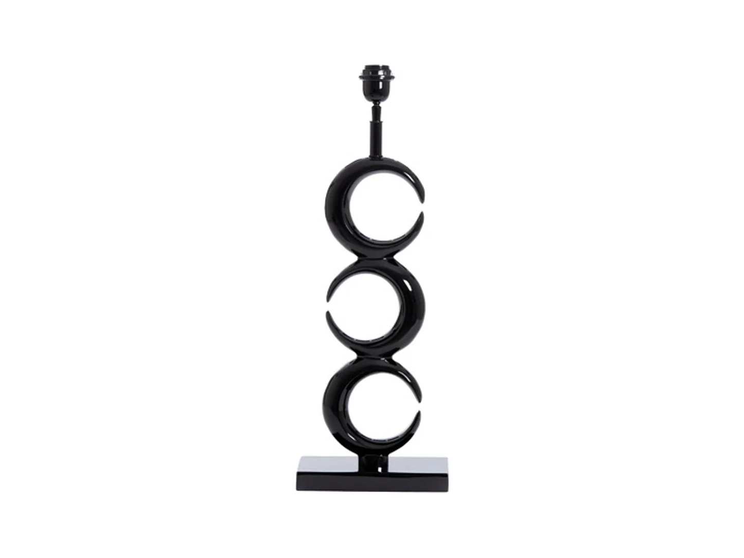 Pied de lampe MOON - 23x13x65cm - Noir