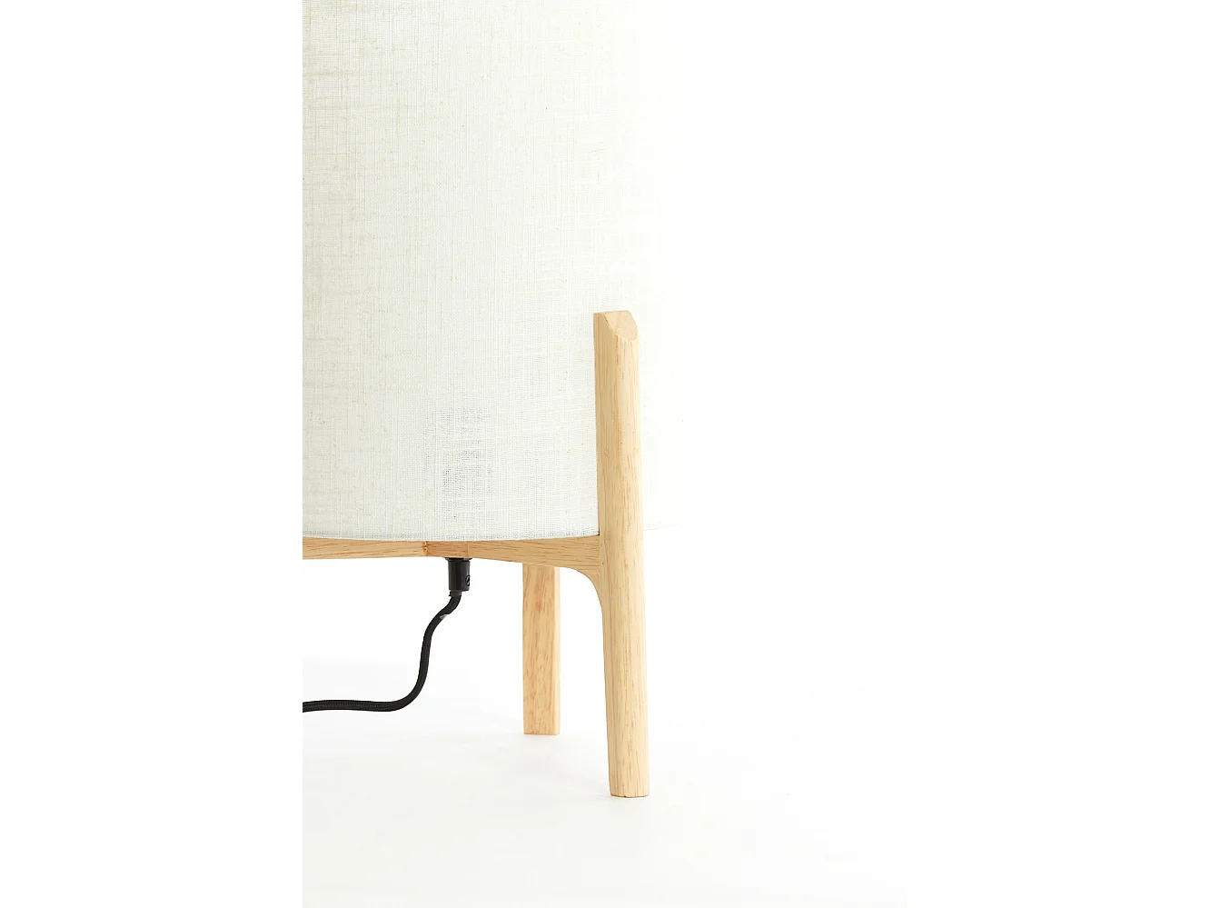 Lampe de table LITTO - Ø28x44cm - Marron