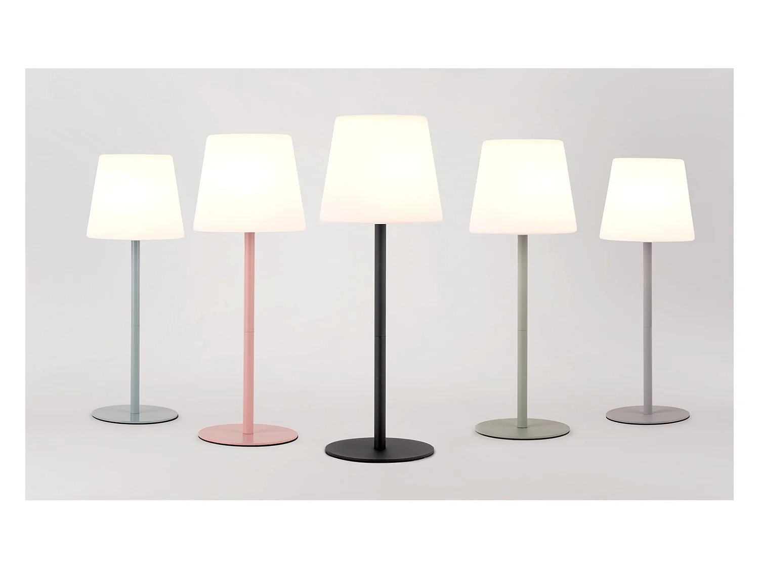 Lampe de table d'extérieur - Bleu doux