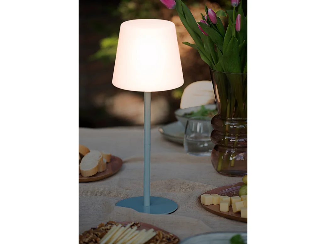 Lampe de table d'extérieur - Bleu doux