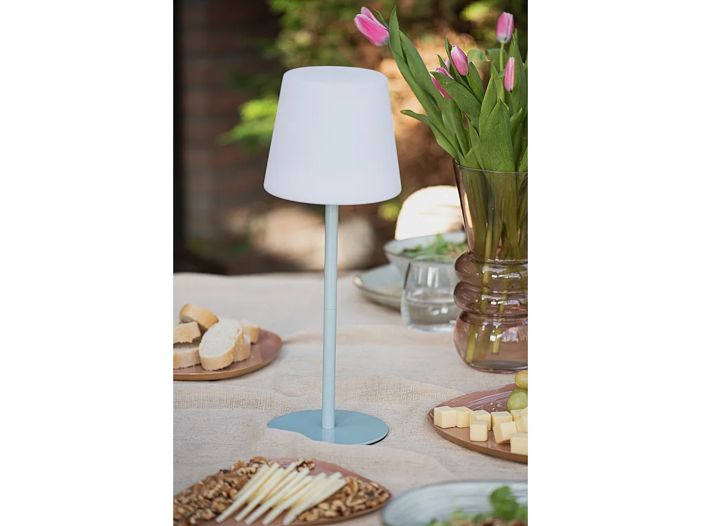 Lampe de table d'extérieur - Bleu doux