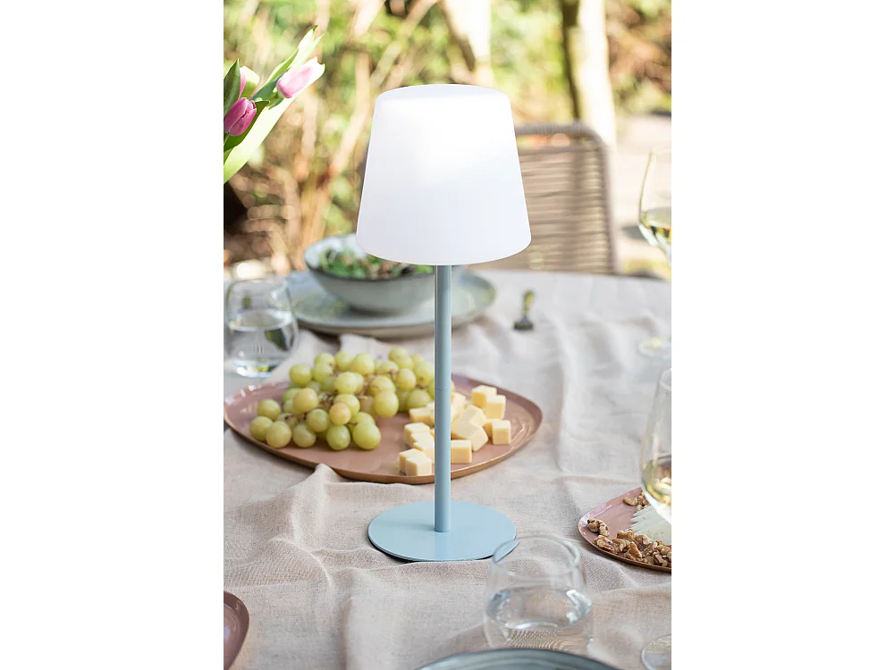 Lampe de table d'extérieur - Bleu doux