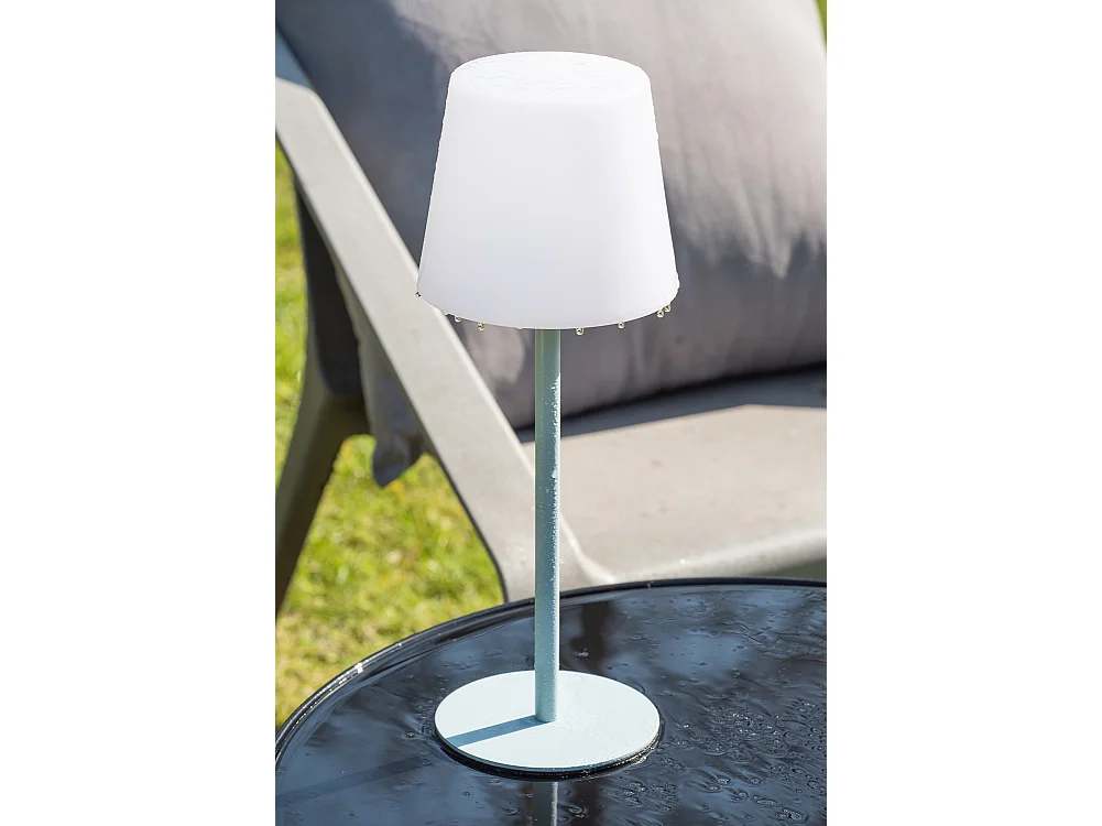 Lampe de table d'extérieur - Bleu doux