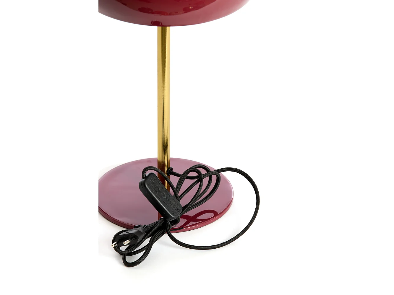 Lampe de table SURIN - Ø23x40cm - Rouge