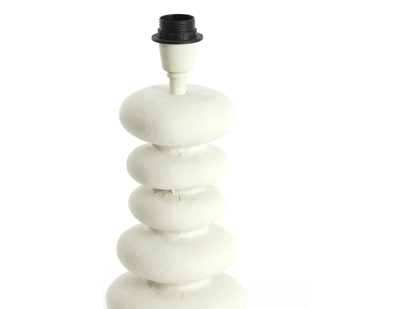 Pied de lampe OLONA - Ø16x35cm - Blanc