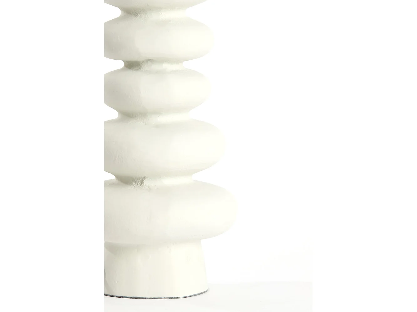 Pied de lampe OLONA - Ø16x35cm - Blanc