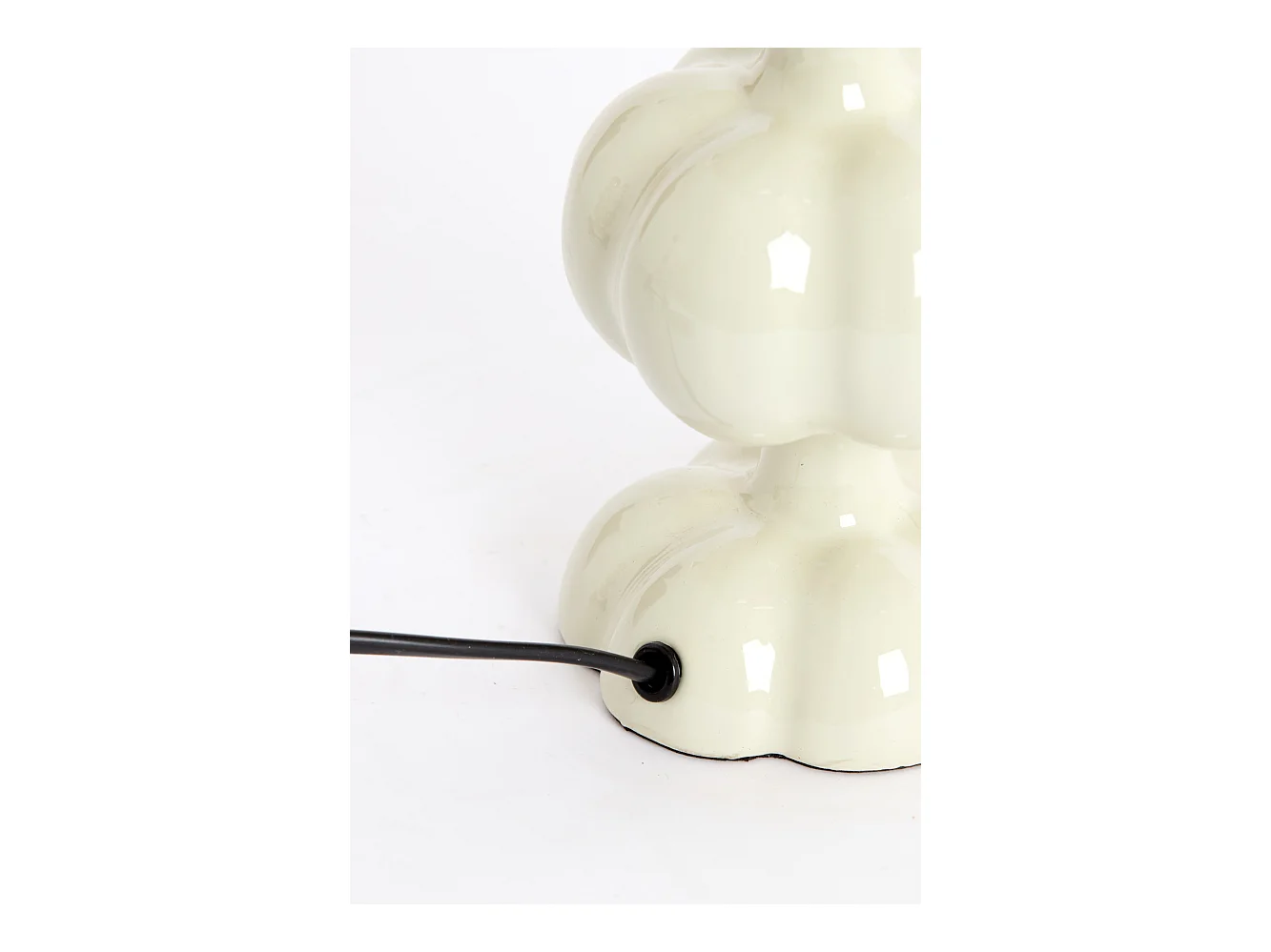 Pied de lampe CALDAS - Ø10x20cm - Blanc