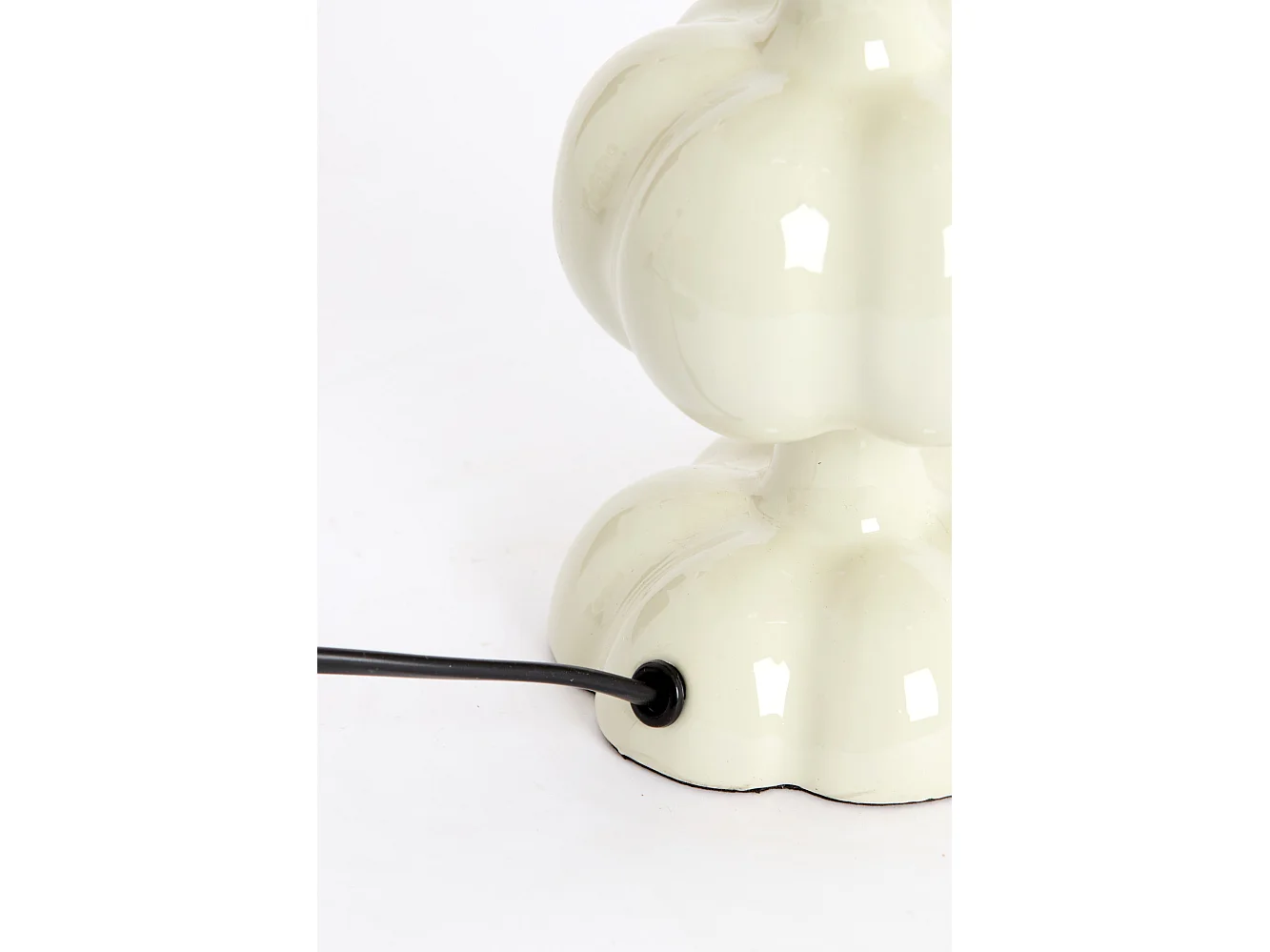 Pied de lampe CALDAS - Ø10x20cm - Blanc