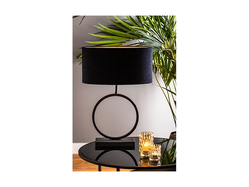 Lampvoet LIVA - 30x12.5x42cm - Zwart